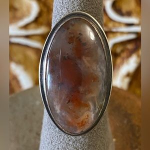 Carey Plume Agate Sterling Ring